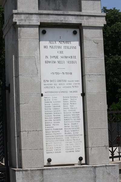 Monument Italiaanse Vermisten