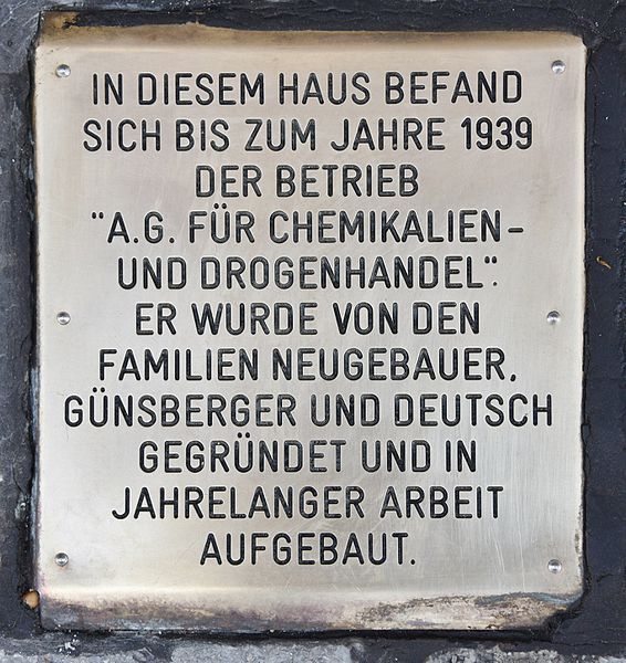 Remembrance Stones Kettenbrückengasse 21