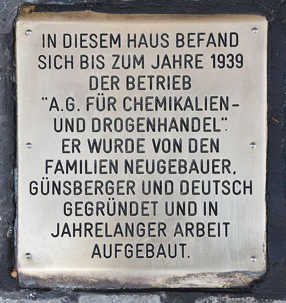 Remembrance Stones Kettenbrckengasse 21