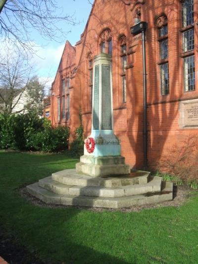 Oorlogsmonument Dudley Grammar School #1