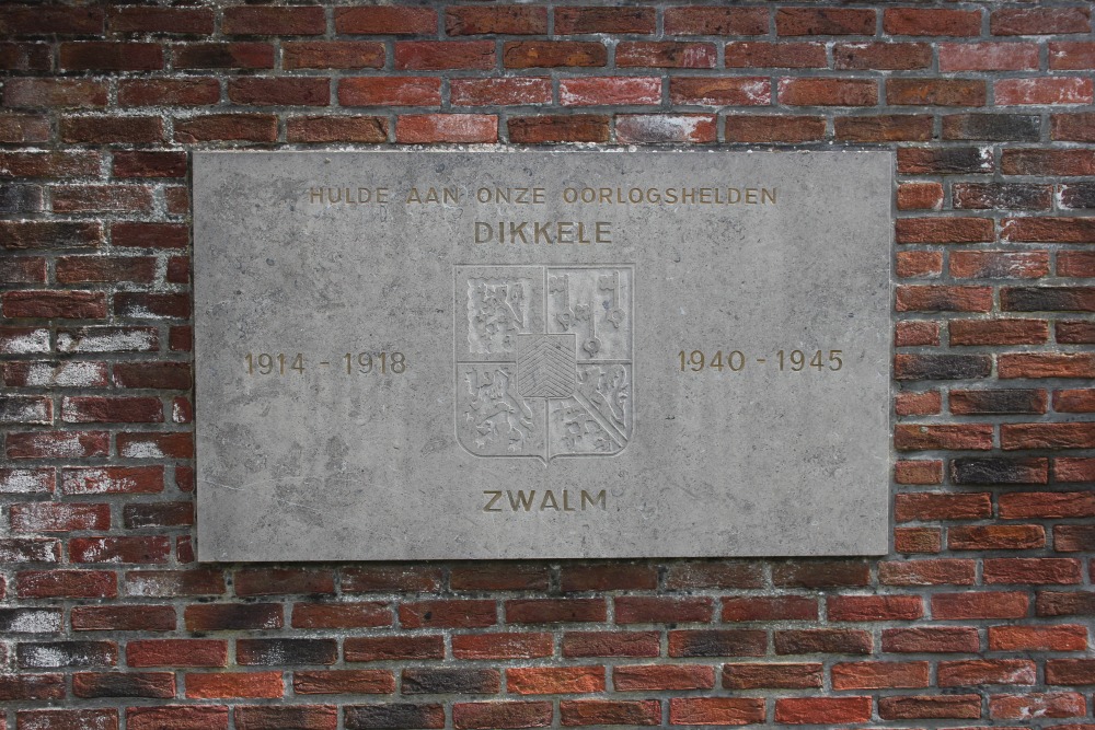 Commemorative Plate War Victims Dikkele #2