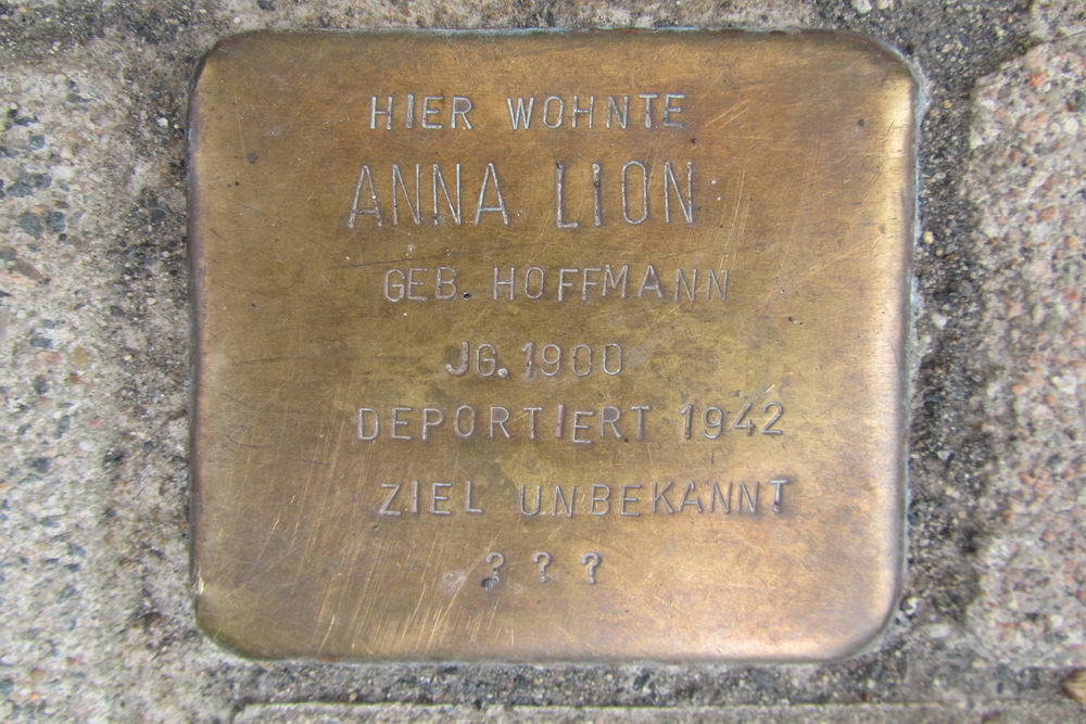 Stumbling Stone Brandstraße 44