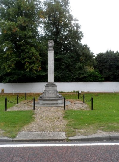 Oorlogsmonument Stock en Buttsbury