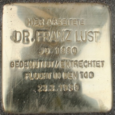 Stolperstein Karl-Wilhelm-Strae 1 #2