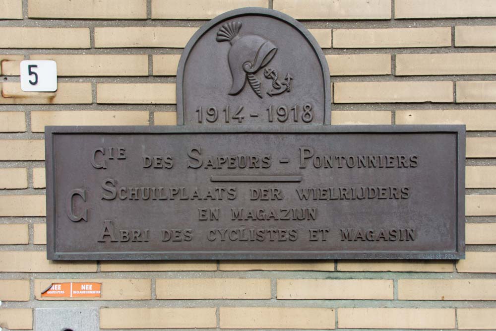 Gedenkteken Cie Sapeurs-Pontoniers Schuilplaats Wielrijders #4
