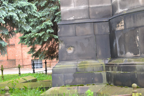 Bullet and Grenade Impacts Grave Memorials Georgen-Parochial-Friedhof II #2