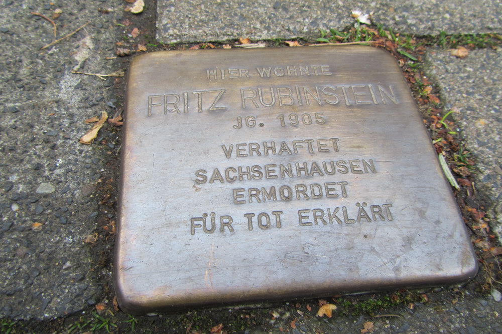 Stolpersteine Steinkopfstraße 62 #1