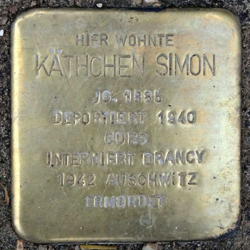 Stolperstein Gnser Strae 11 #1