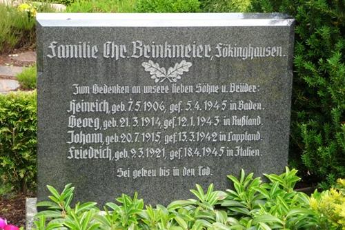 Herdenkingsteksten Duitse Gesneuvelden Oldendorf #1