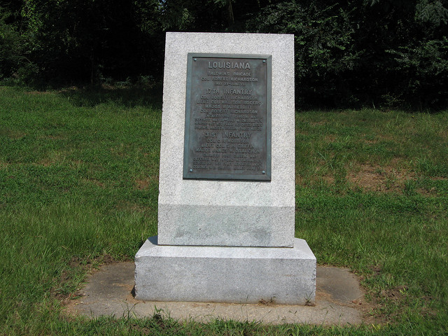 Monument 17th en 31th Louisiana Infantry (Baldwin’s Brigade) #1