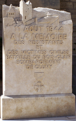 Monument Gevecht Bois Clair en Bombardement op Cluny #3