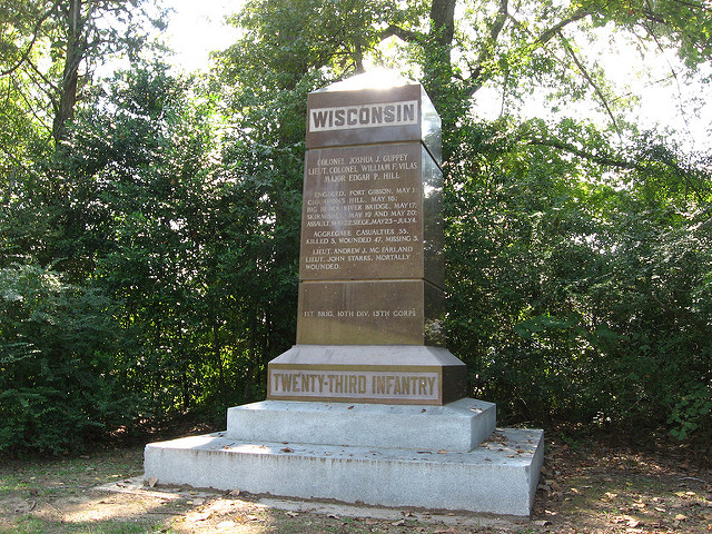 Monument 23rd Wisconsin Infantry #1