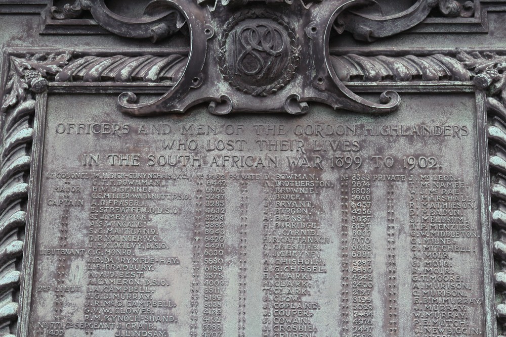 Boer War Memorial Gordon Highlanders #3