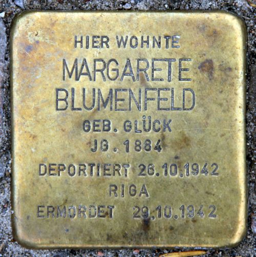 Stolpersteine Gutenbergstraße 4 #2