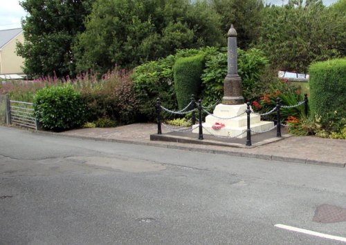 Oorlogsmonument Clunderwen