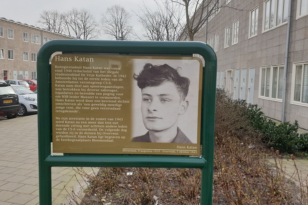 Memorial Plates Slotermeer Hans Katanhof