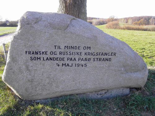 Monument Gelande Krijgsgevangenen Strand Påø #1