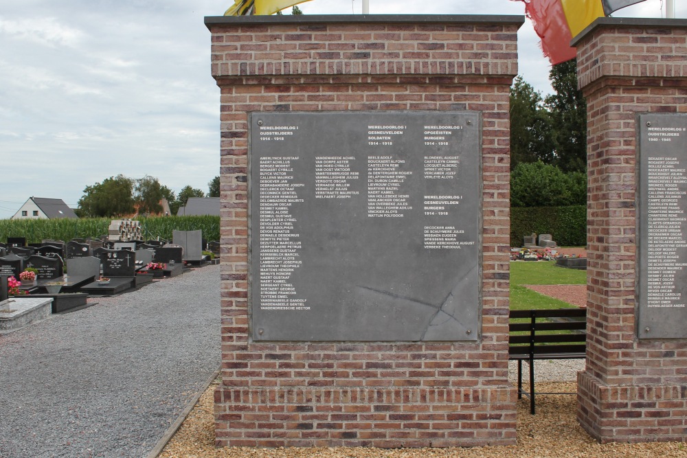 Oorlogsmonument Begraafplaats Dentergem #2