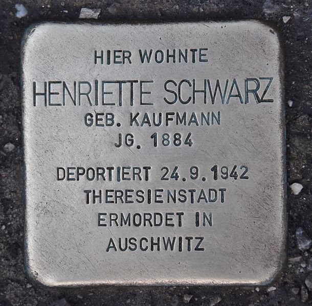 Stumbling Stones Demelgasse 33 #1