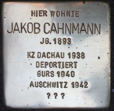 Stolpersteine Kreuzstrae 3 #2