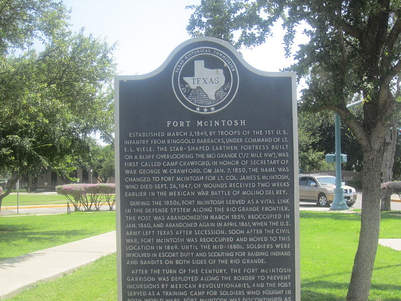 Texas Historic Marker - Fort McIntosh