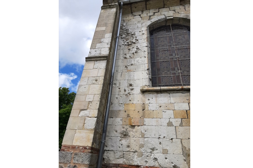 War damage Church Mailly-Maillet #3
