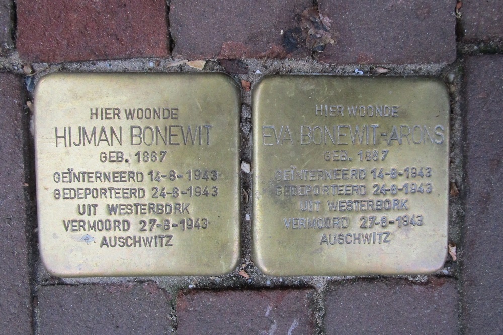 Stolpersteine Nieuwe Amstelstraat voormalig 25