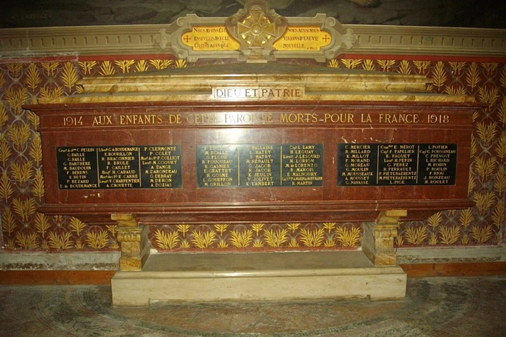 World War I Memorial glise Notre-Dame-de-Recouvrance