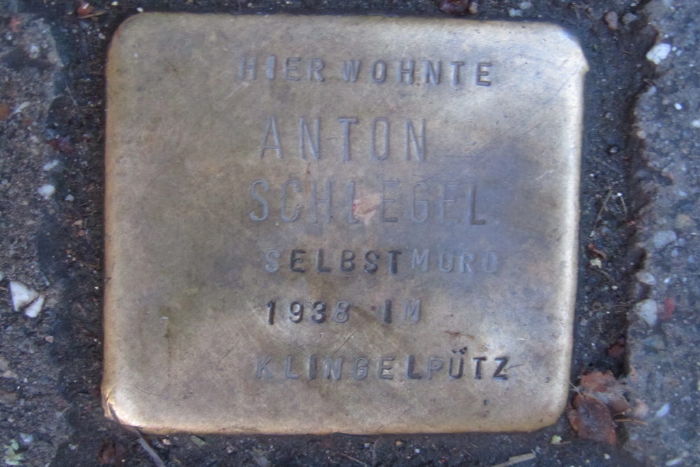 Stumbling Stone Kurfürstenstraße 9