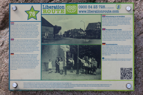 Liberation Route Marker 076: Unexploded mortar shells #2
