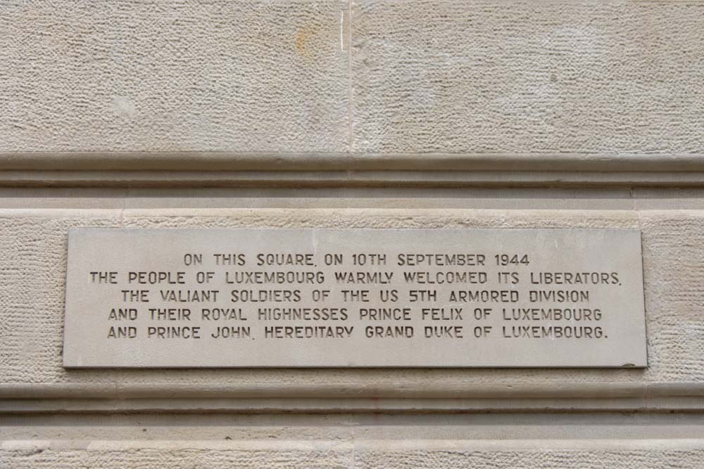 Remembrance Stone Welcoming the 5th US Armoured Division #2