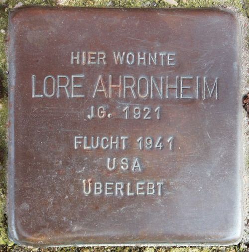 Stolpersteine Ulmenstraße 3 #4