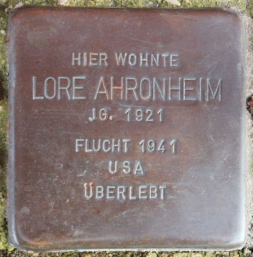 Stolpersteine Ulmenstrae 3 #4