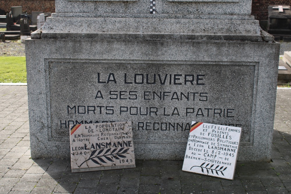 Oorlogsmonument Begraafplaats La Louvière	 #3