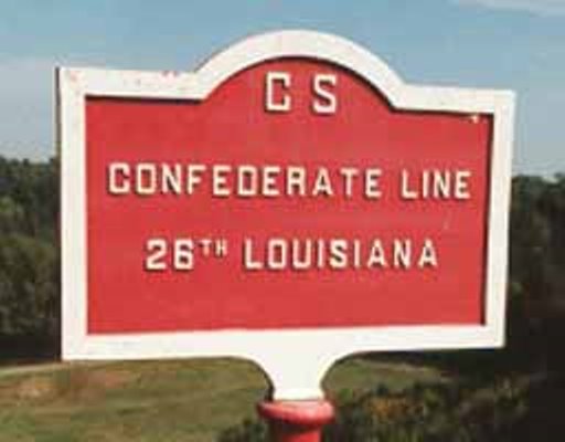 Position Marker 26th Louisiana Infantry (Confederates) #1