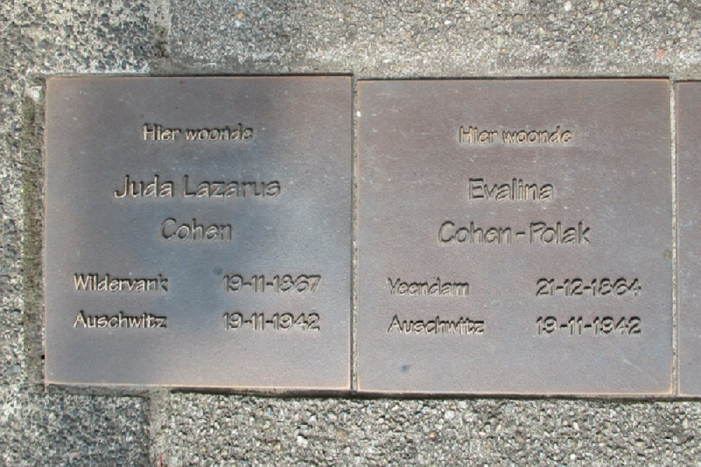 Memorial Stones Poststraat 38 #2