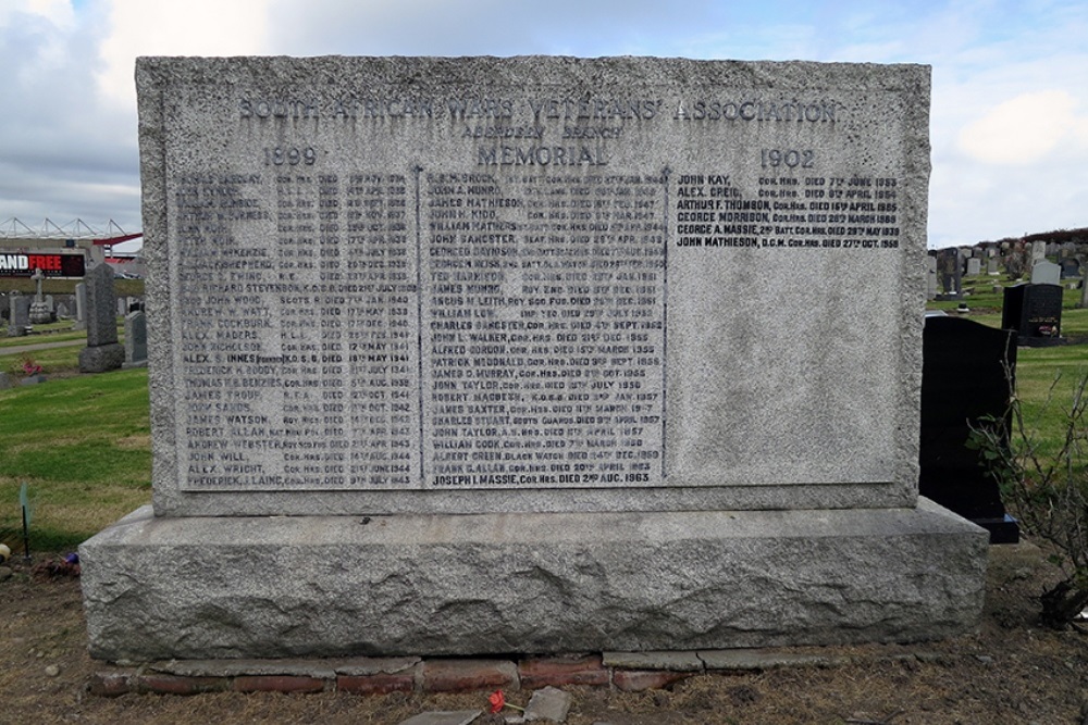 Boer War Memorial South African War Veterans' Association