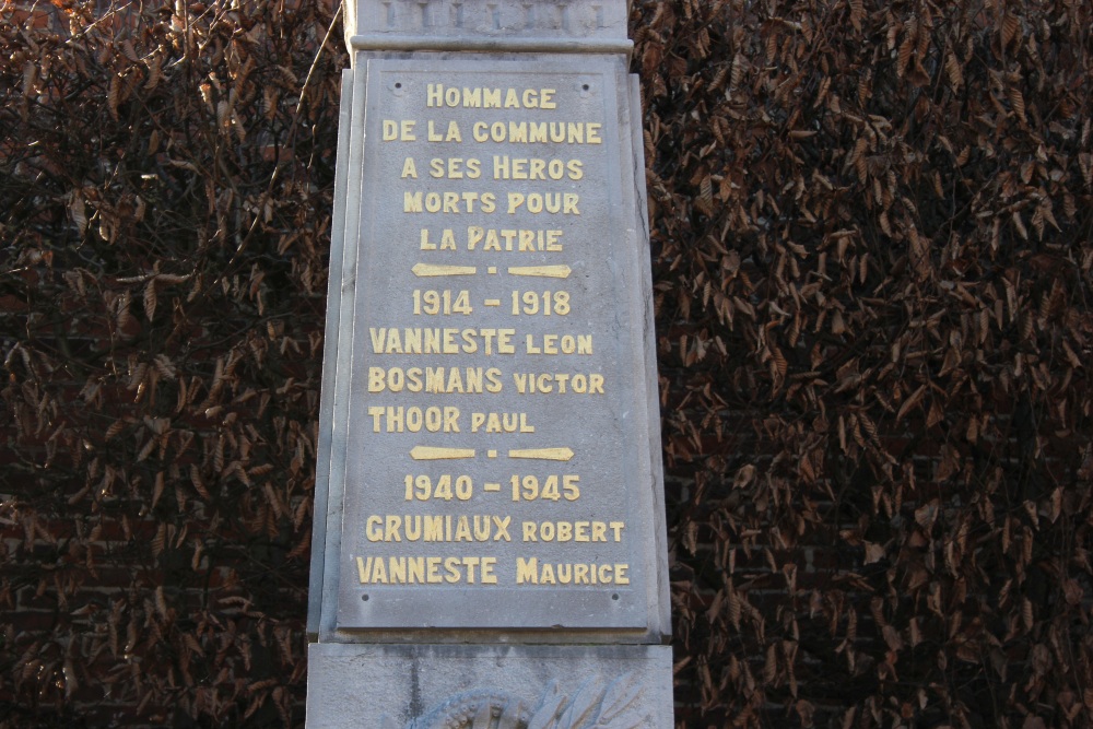 War Memorial Irchonwelz #3