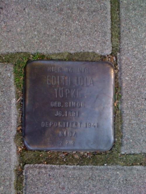 Stumbling Stone Lübecker Straße 41