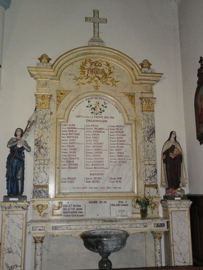 War Memorial Englefontaine Church