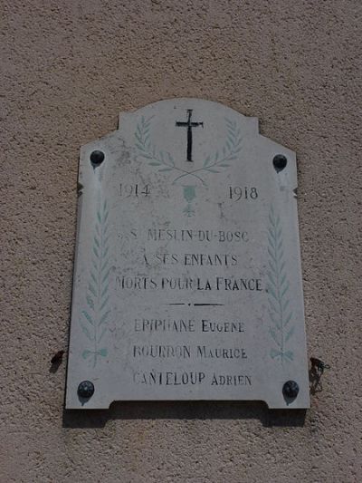 War Memorial Saint-Meslin-du-Bosc #1