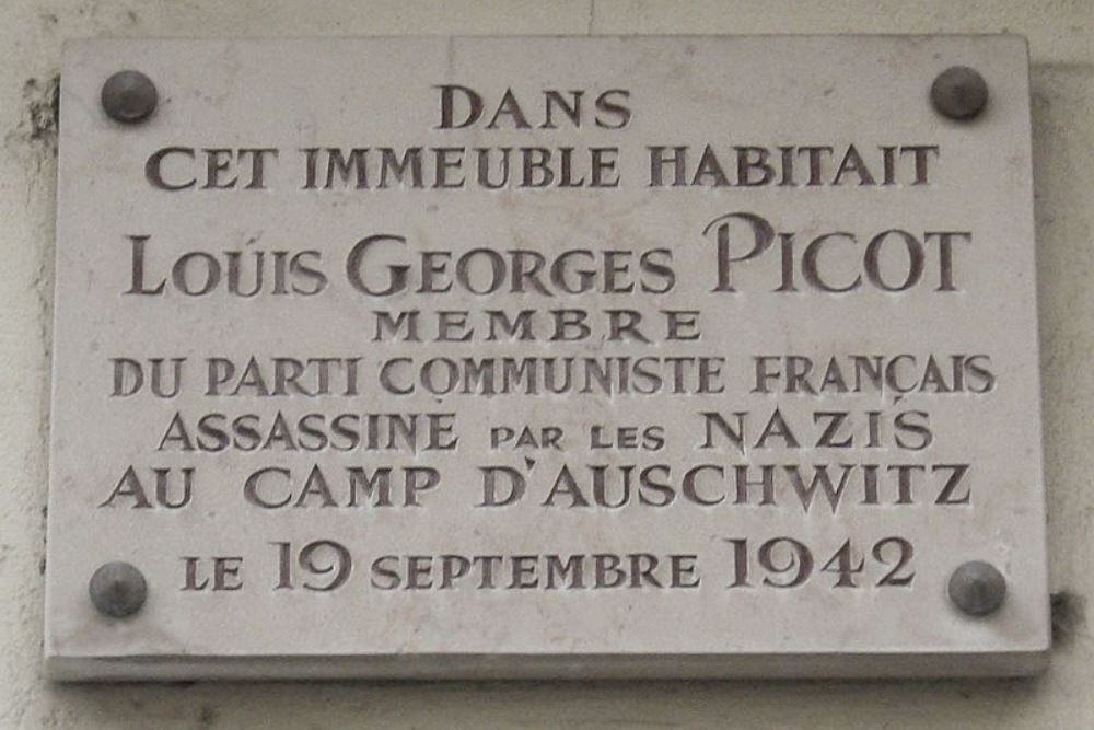 Plaquette Louis Georges Picot