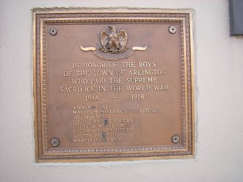 Monument Eerste Wereldoorlog Arlington #1