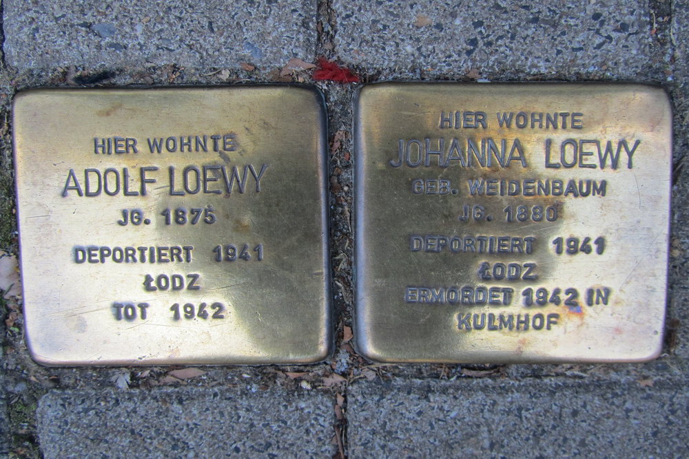 Stolpersteine Agrippastraße 8 #1