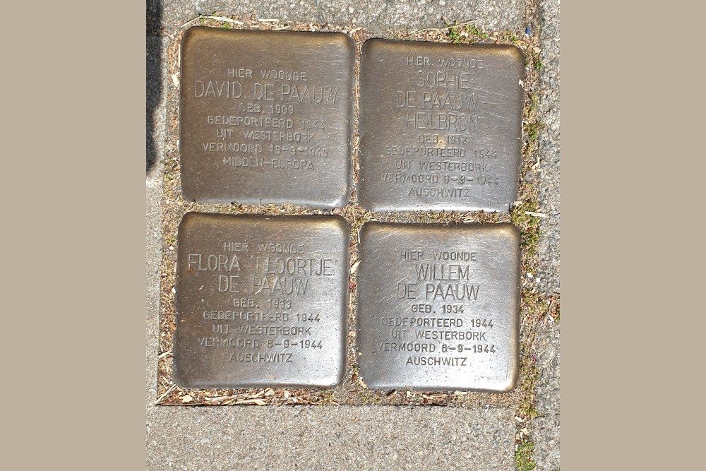 Stolpersteine Ben Viljoenstraat 43-51 (voorheen 13)