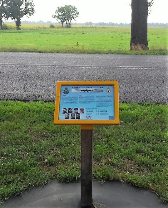 Memorial Sign Crash Location Lancaster JB280 LQ-K, 405 Squadron RCAF #2