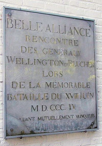 Gedenkteken Ferme de Belle Alliance #1