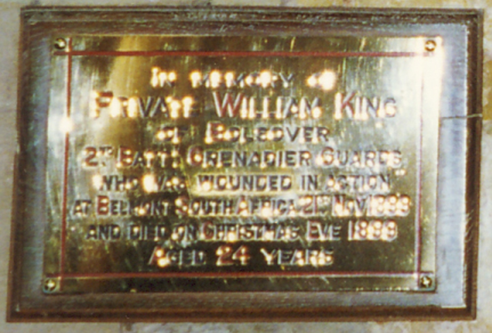 Gedenkteken Private William King #1