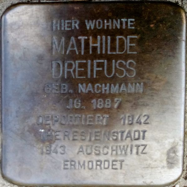 Stolpersteine Wilderichstraße 23 #2