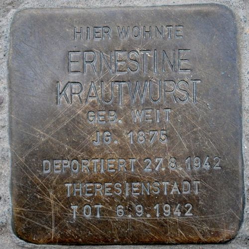 Stumbling Stone Hussitenstraße 34 #1
